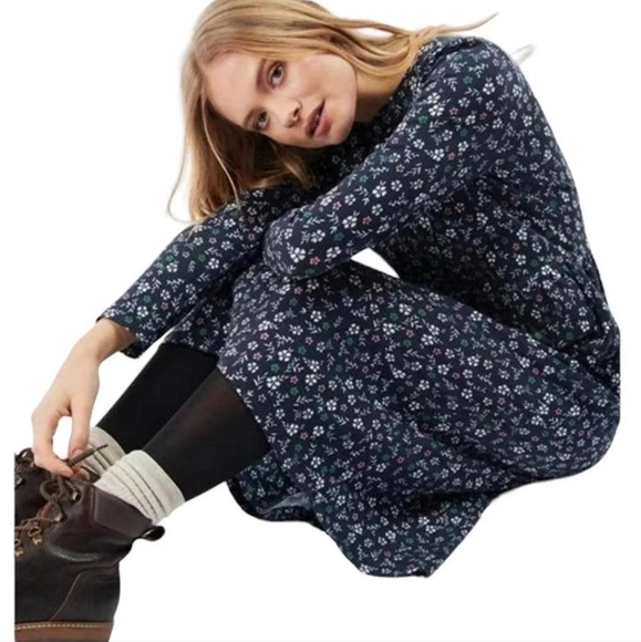 NWT $155 BARBOUR Cassley Floral Long Sleeve Side Pocket Midi Dress Size 4 - Picture 9 of 13